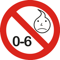 Nicht für Kinder unter 6 Jahren geeignet