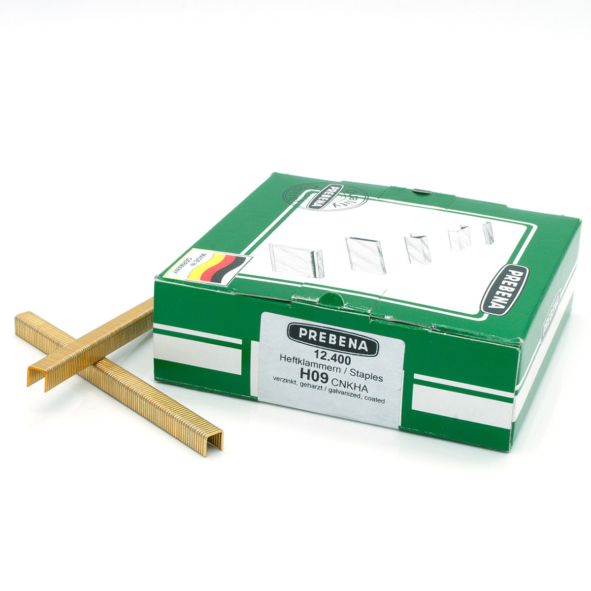 H09CNKHA Heftklammern verzinkt geharzt