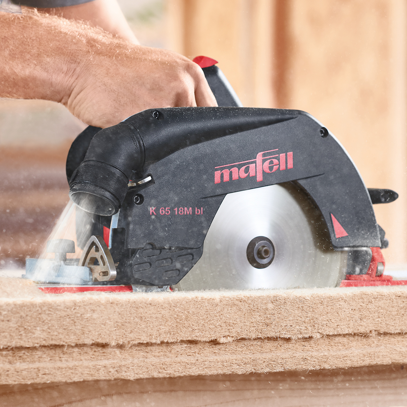 Mafell Akku Handkreissäge K65 18M Bl Pure im T-Max