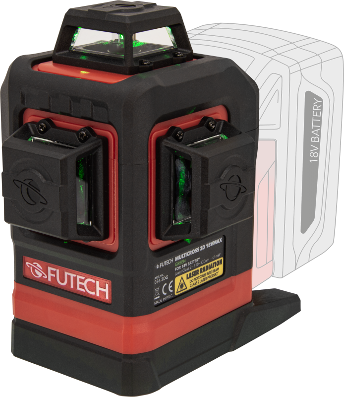Futech-036.3DG  3D-Kreuzlinienlaser, Multicross 3D 18 V Max