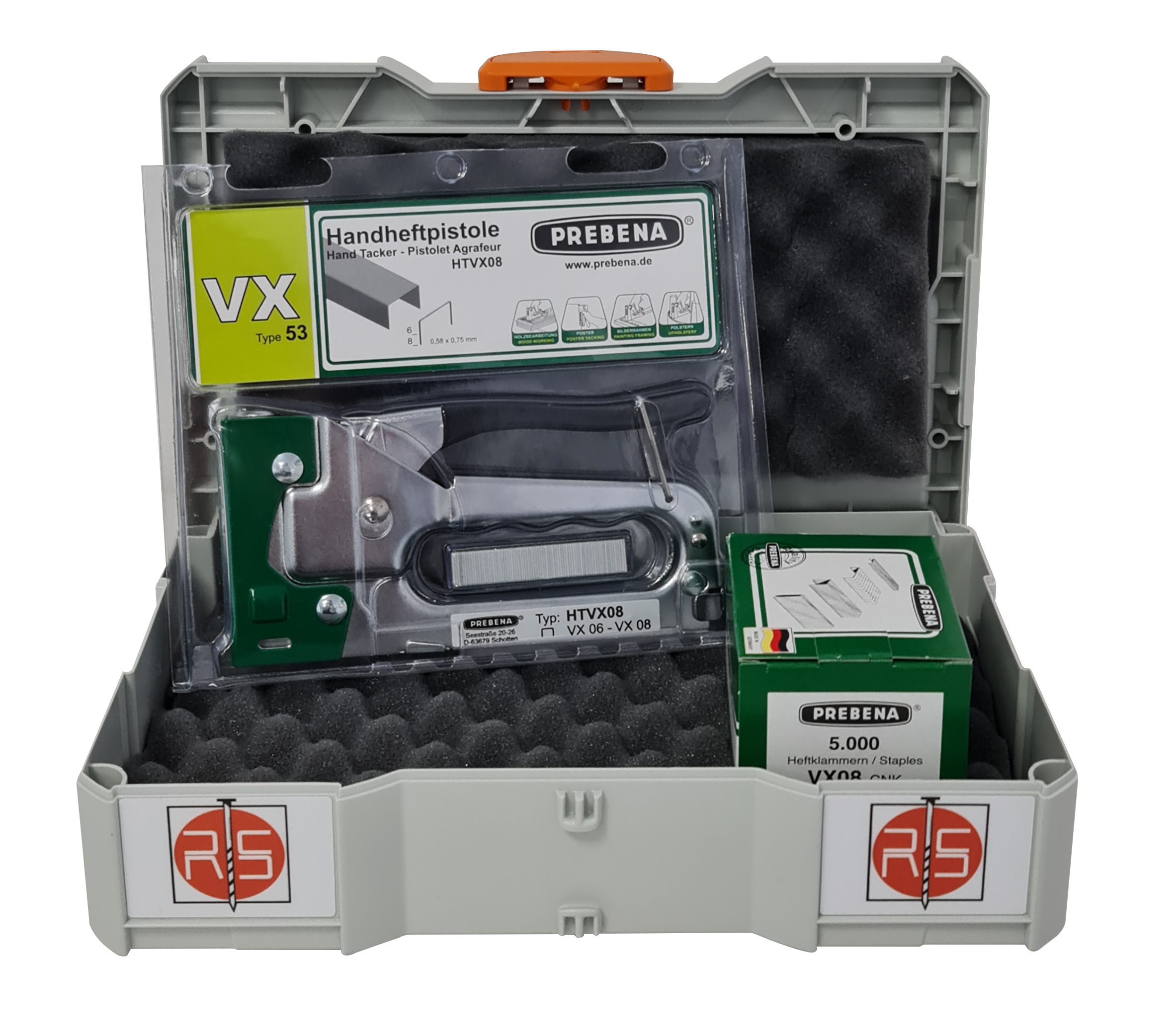 Prebena 8XR-CNW90 Coilnagler Druckluftnagler Transportkoffer mit 10800 Coilnägeln Prebena 8XR-CNW90 Coilnagler Druckluftnagler Transportkoffer mit 10800 Coilnägeln