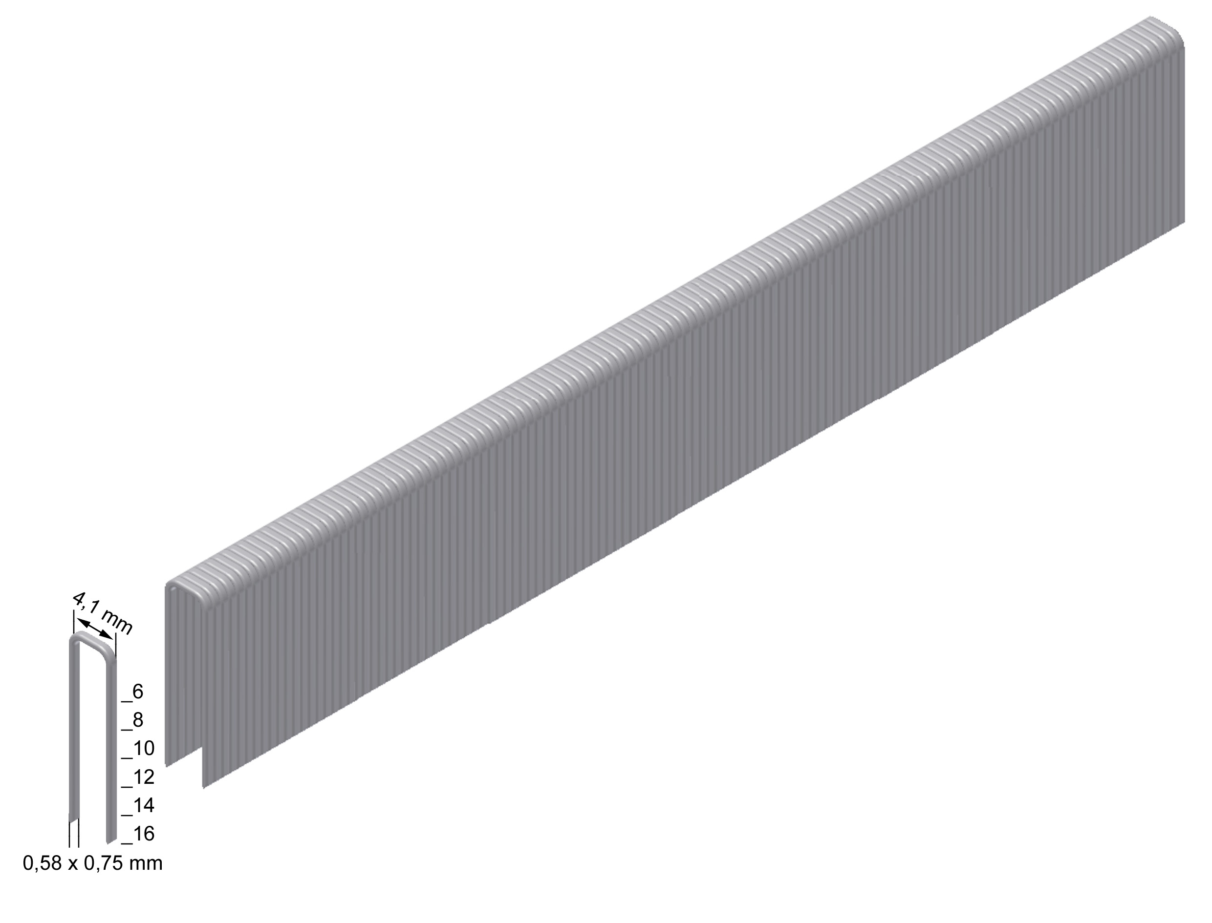 TK08CLS Heftklammern verbronzt