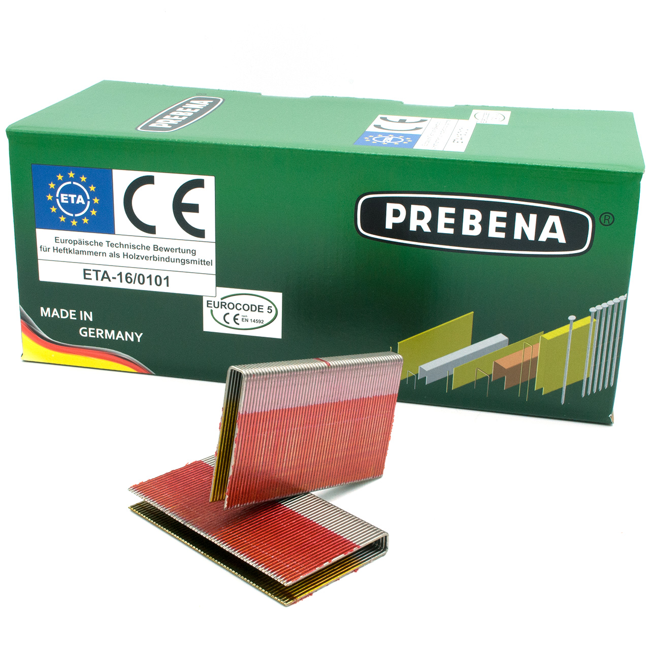 Prebena 5C-Q80 Druckluftnagler für 38 - 80 mm inkl. 1 Schachtel Q50CSVHA-ETA