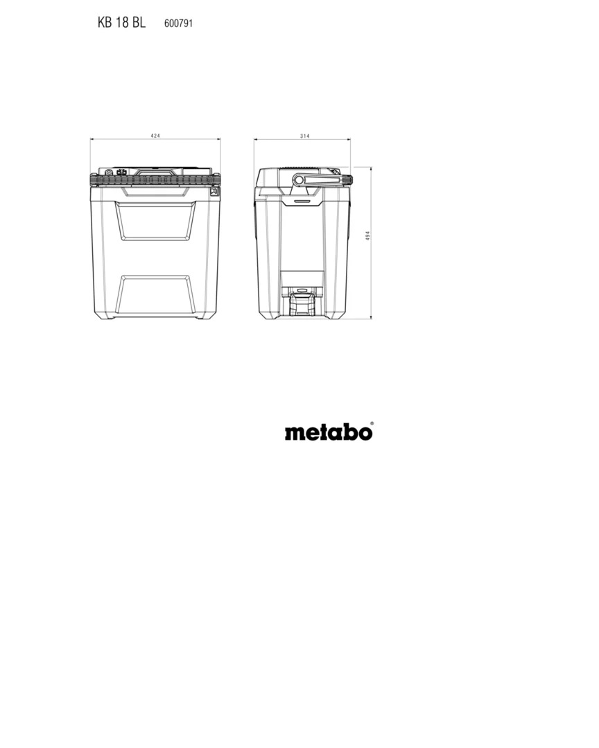 Metabo Akku Kühlbox KB 18 BL