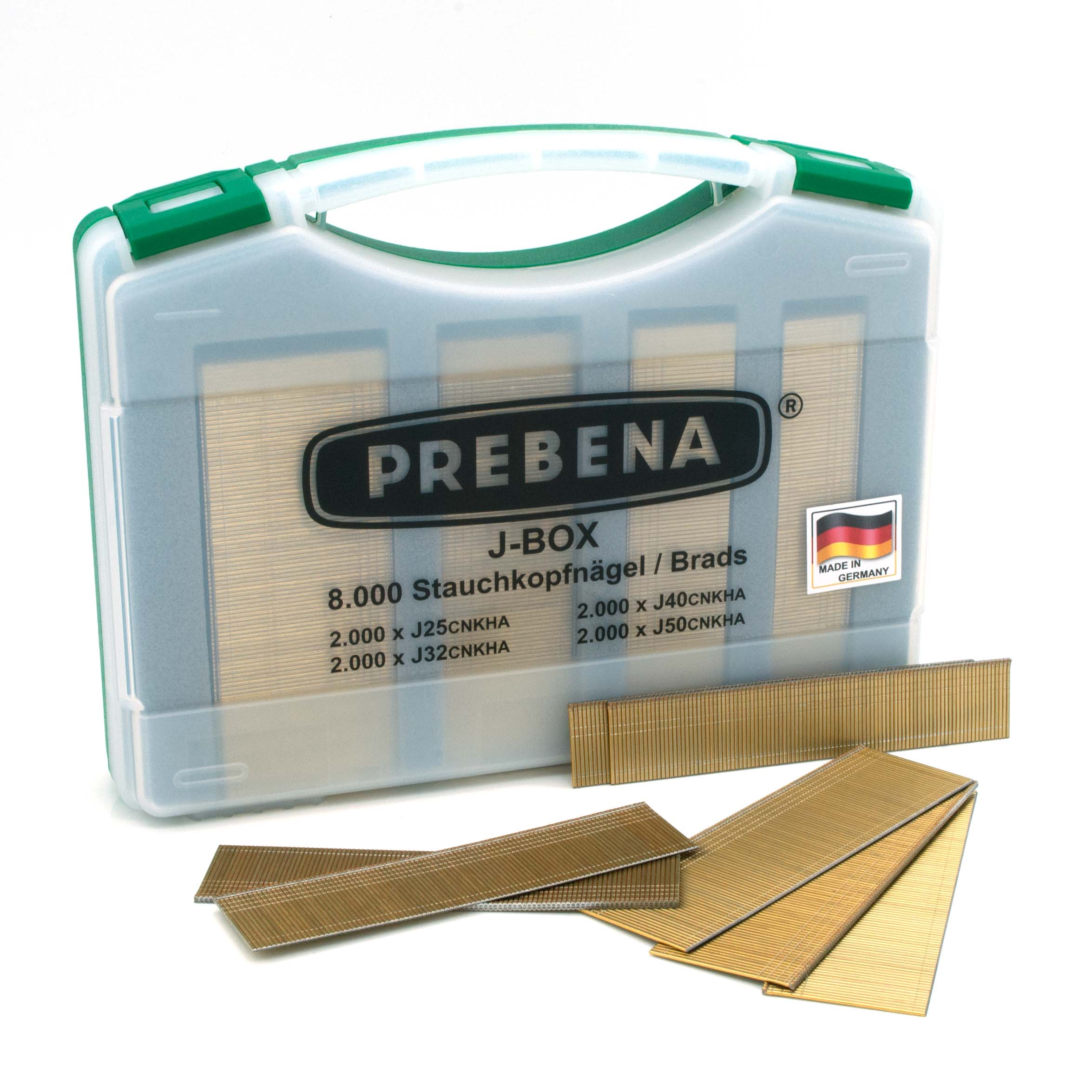Prebena 2P-J50SDS Druckluft - Special Edition in Silber mit einer Prebena Profi J-Box