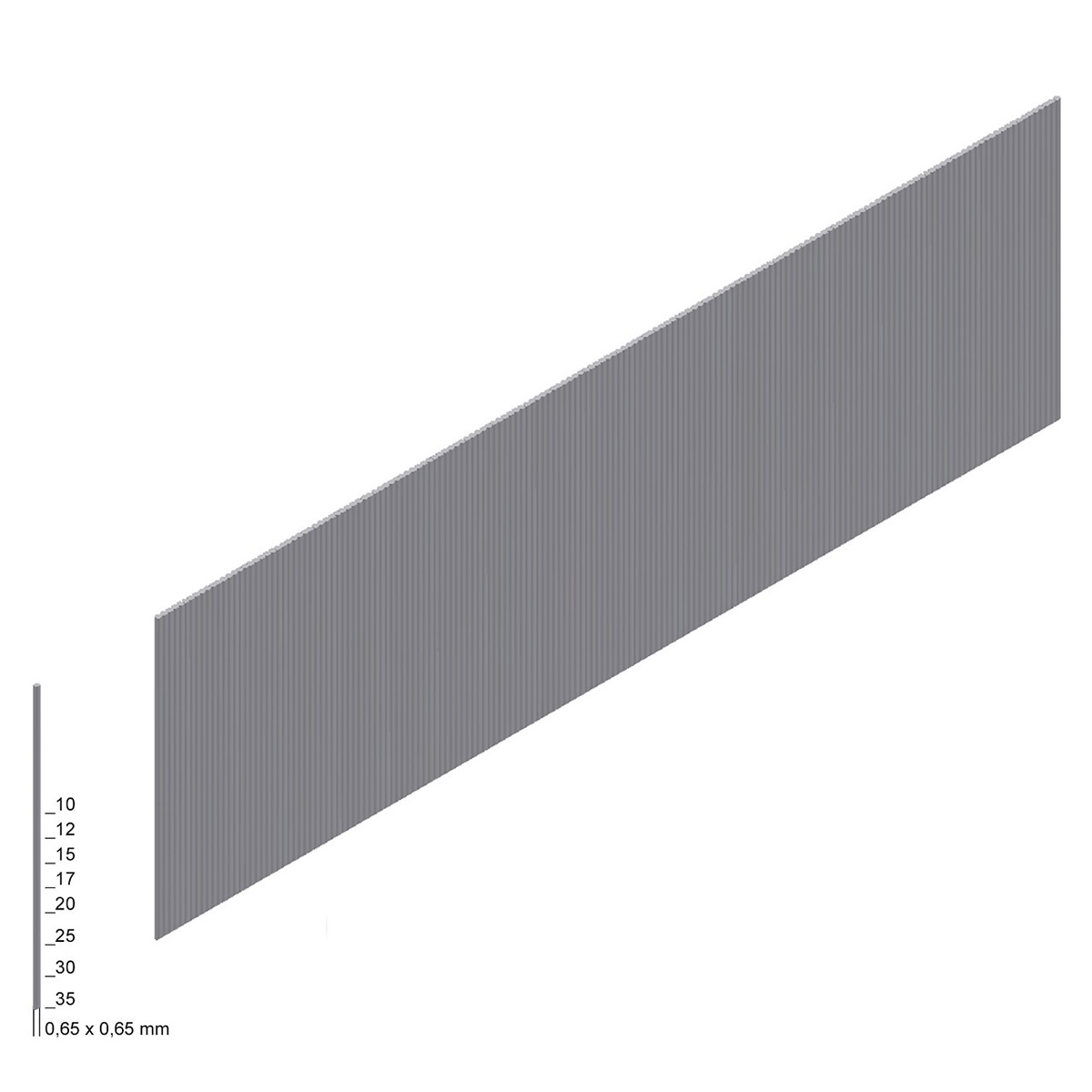 AL10 Pins (Stifte ohne Kopf) verbronzt