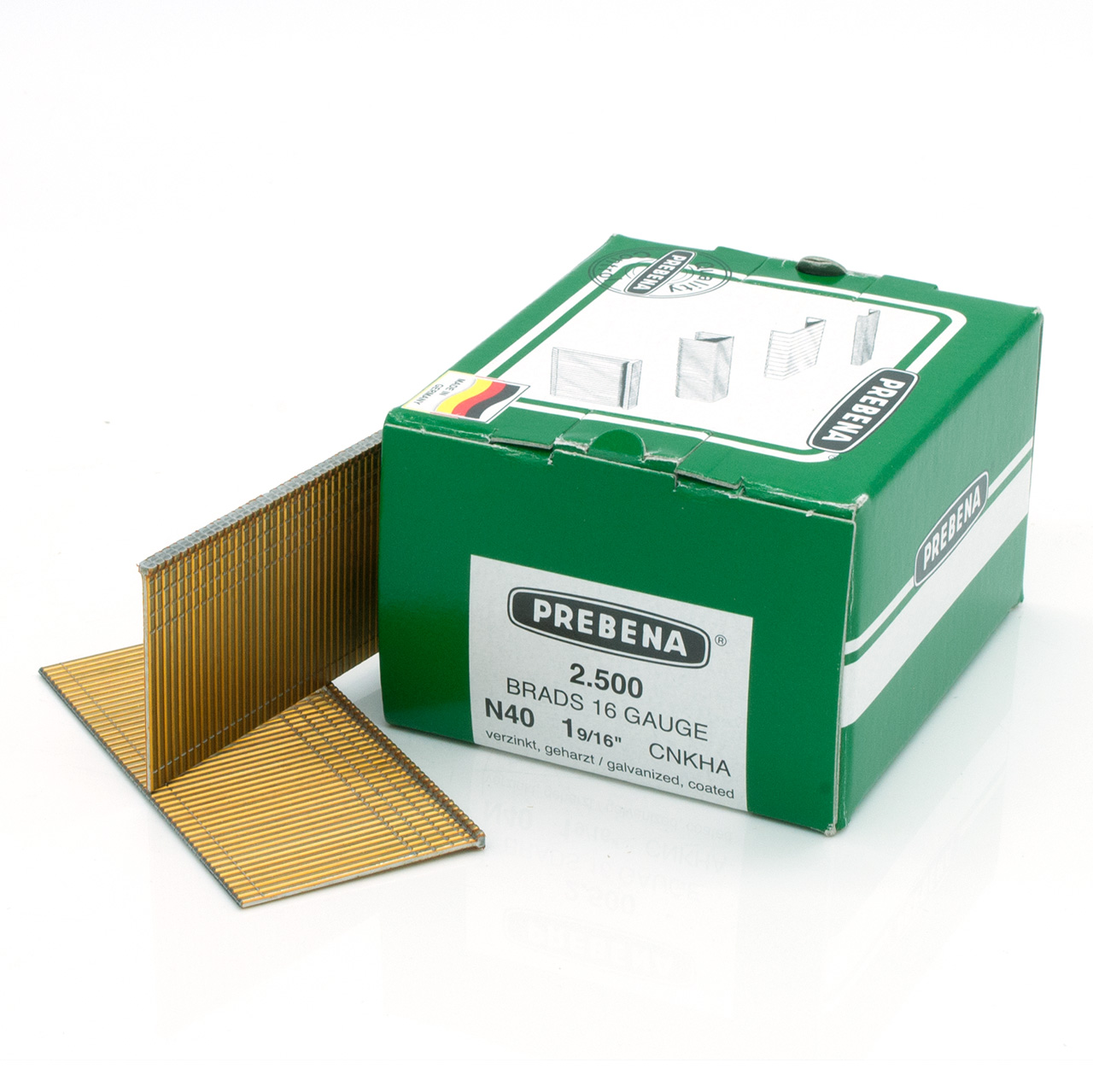 N40CNKHA Brads verzinkt geharzt
