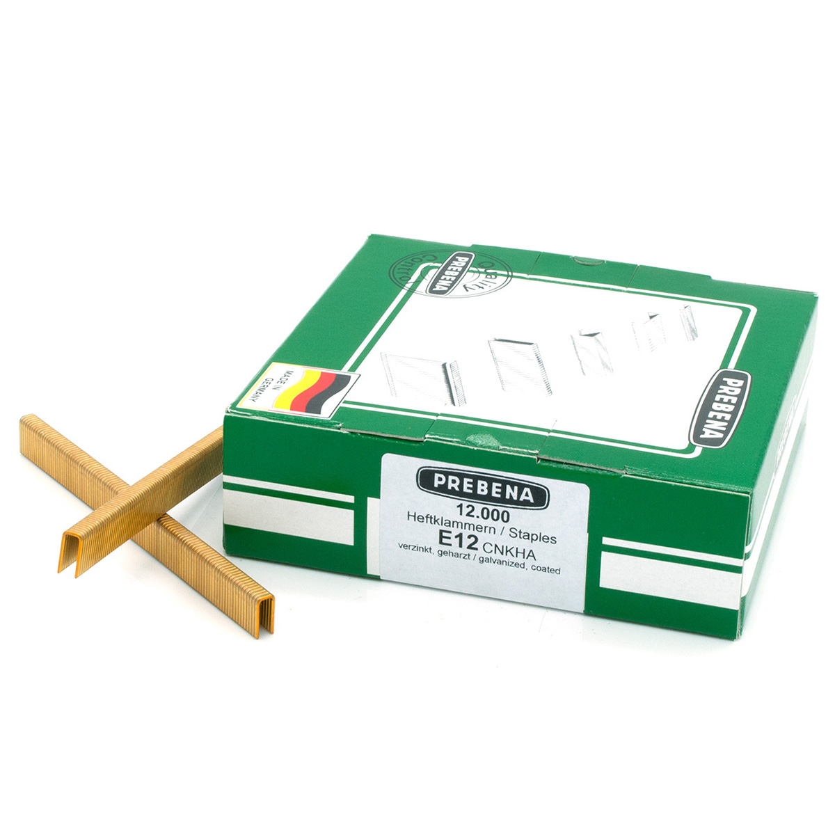 E12CNKHA Heftklammern verzinkt geharzt