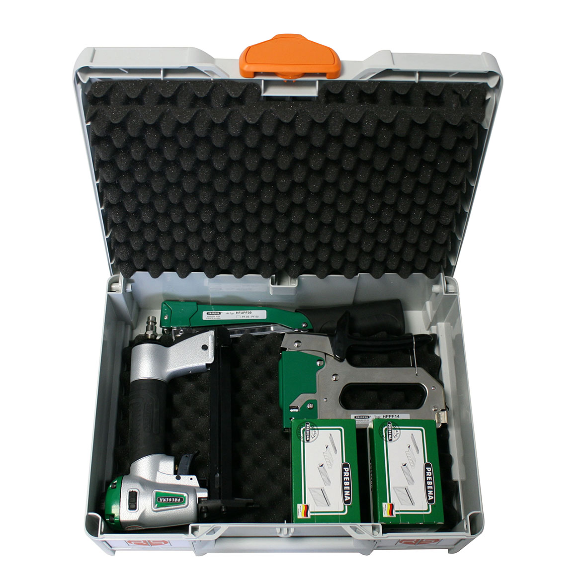 Systainer Box Nr. 1 - Systainer-Koffer mit Druckluftnagler, Hefthammer, Handtacker & Klammern