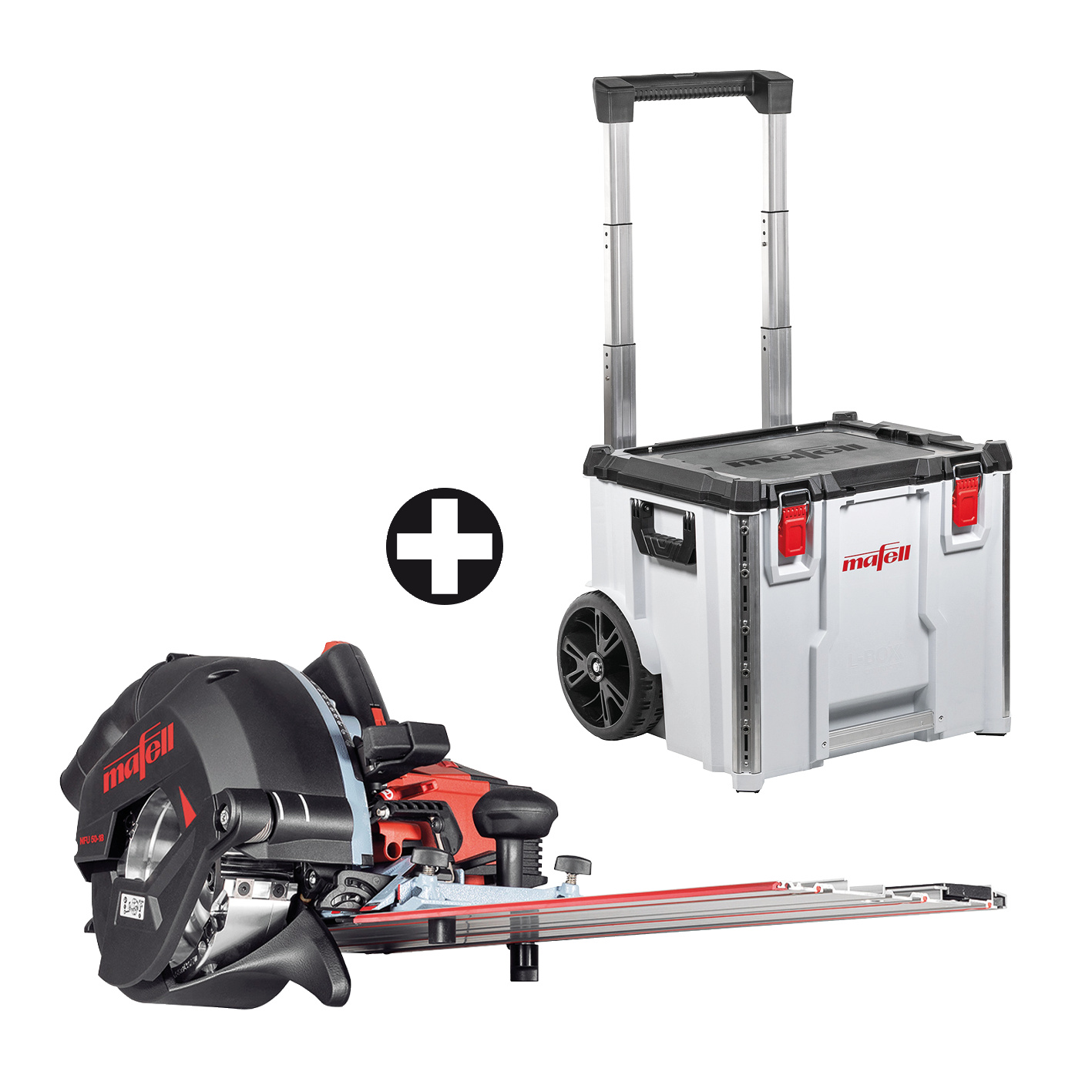 Mafell Nutfräse NFU 50 -18 mit Trolley L-Boxx – Präziser Allrounder für den Holzbau