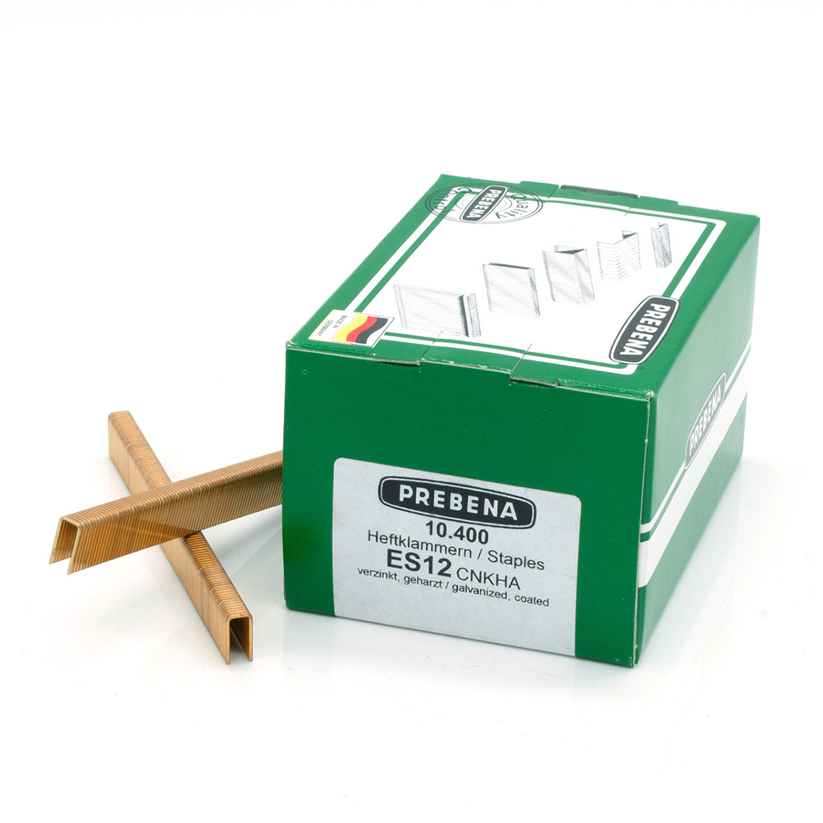 ES12CNKHA Heftklammern verzinkt geharzt