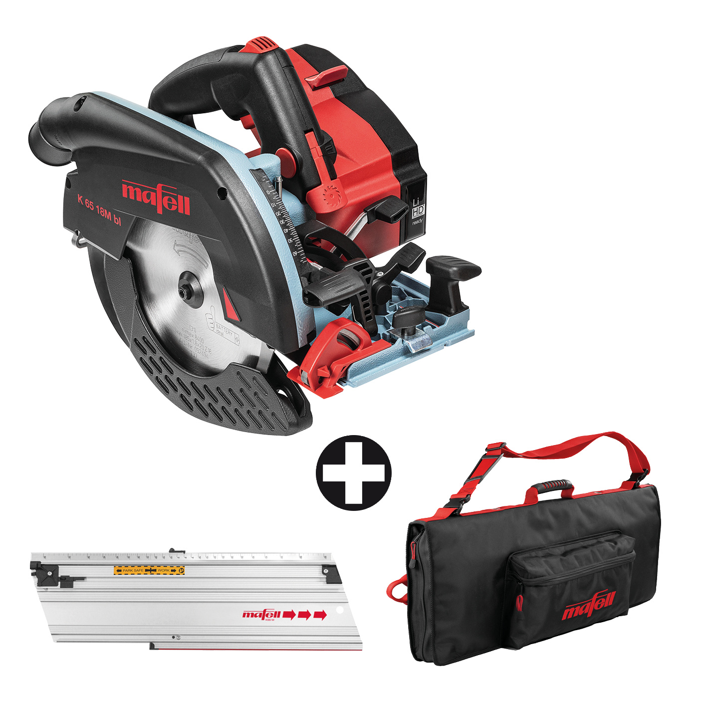 Mafell Akku Handkreissäge K65 18M Bl Pure im T-Max