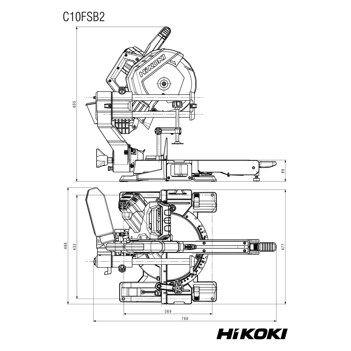 Hikoki Kappsäge C10FSB2WAZ